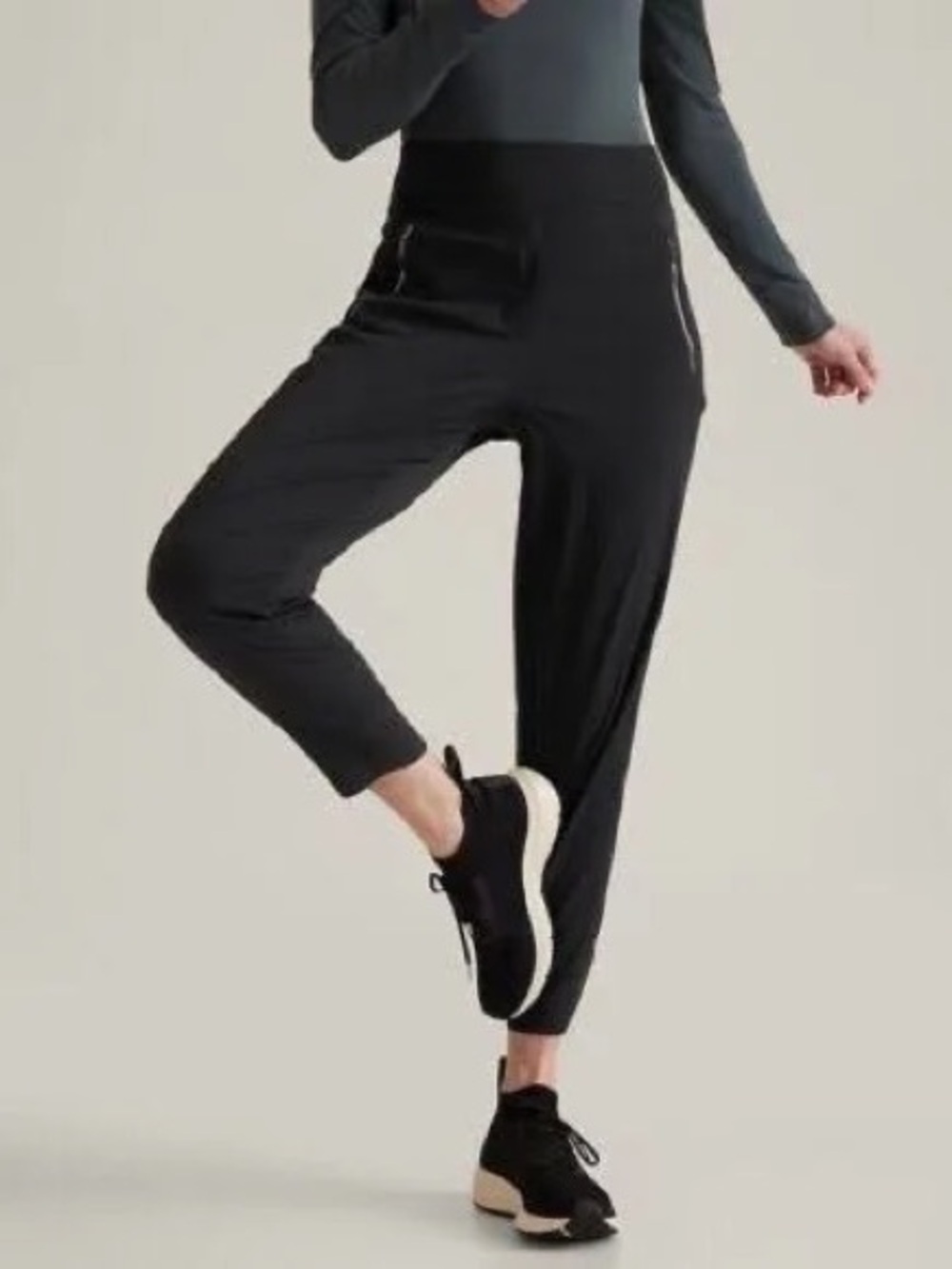 Athleta High-Waist Black Trekkie Pants